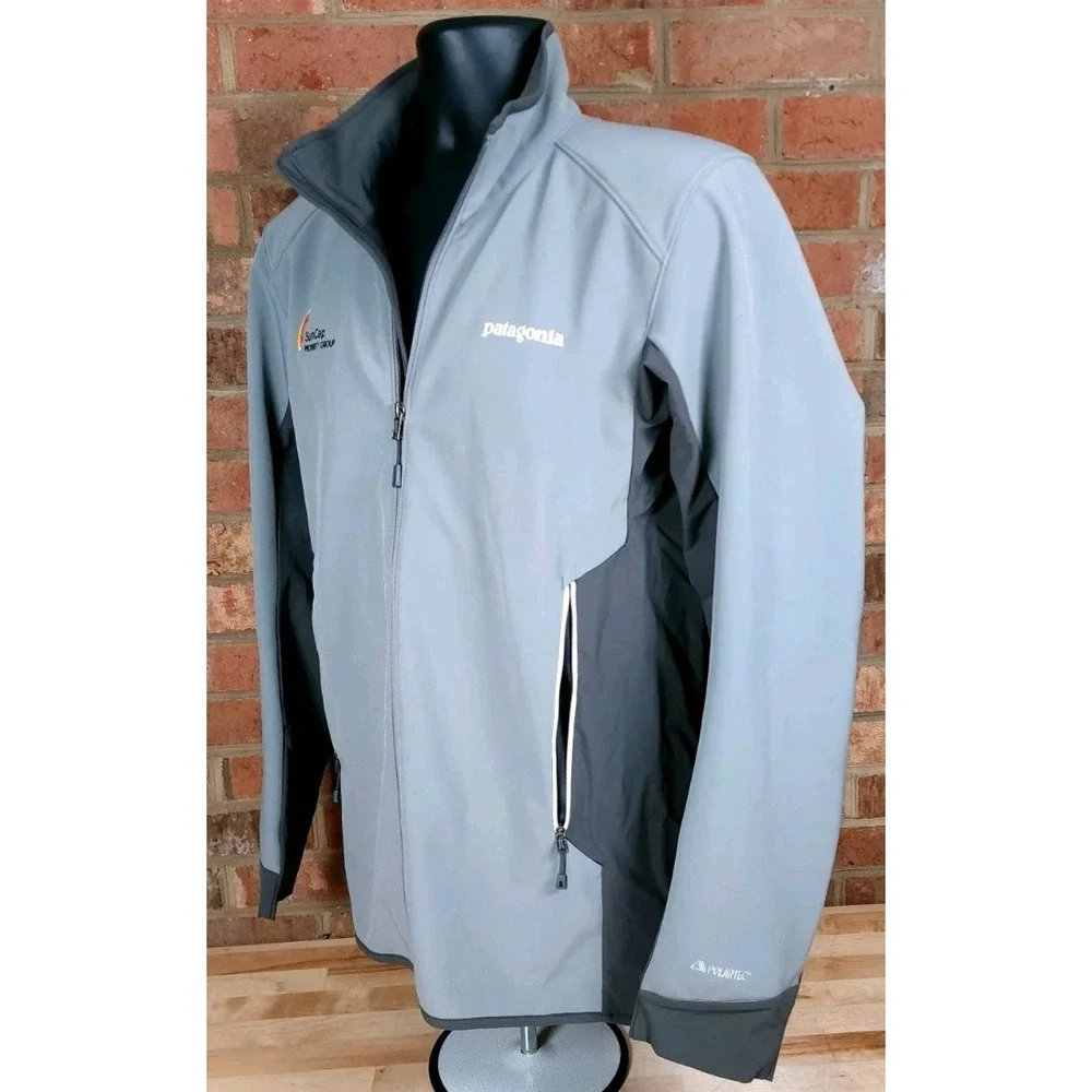 Patagonia Forge Adze Hybrid Soft‎ Shell Polartec Gray Mens Medium